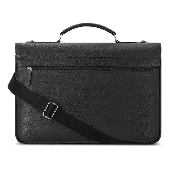 Bugatti Valencia Briefcase Genuine Leather 43 cm Laptop compartment