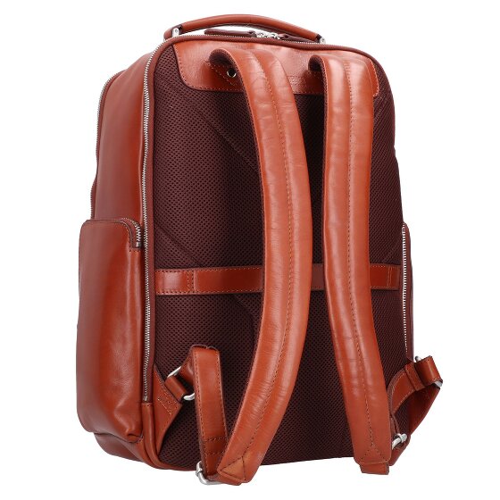 Leonhard Heyden Cambridge backpack leather 42 cm laptop compartment