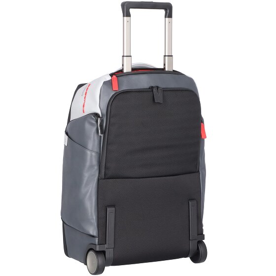Piquadro Urban 2 wheels Wheeled backpack Genuine Leather 53.5 cm Laptop compartment