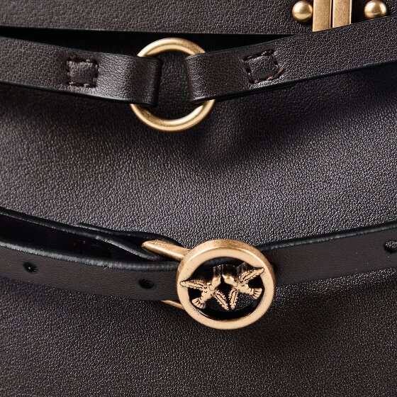 PINKO Belt Bag Classic Shoulder Bag Genuine Leather 33 cm
