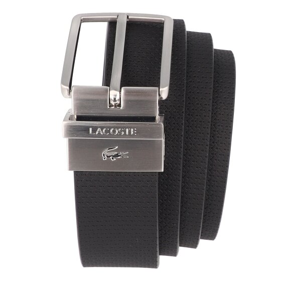 Lacoste Embossed Mono Box Reversible belt Leather
