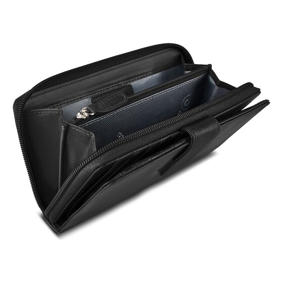 Bugatti Valencia Wallet RFID protection Genuine Leather 19 cm