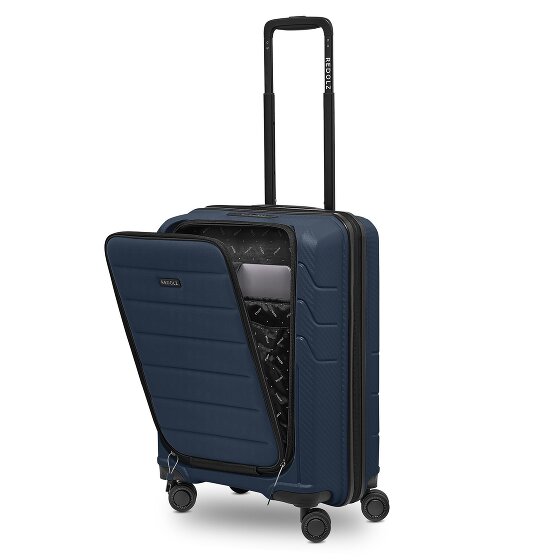 Redolz Essentials 17 4-wheel Cabin suitcase, 55 cm, with Soft-Pocket Laptop Compartment