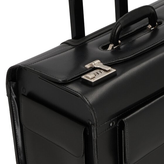 Dermata 2 wheels Pilot trolley Leather 39 cm