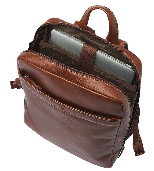 Castelijn & Beerens Daypack RFID protection Leather 41 cm Laptop compartment