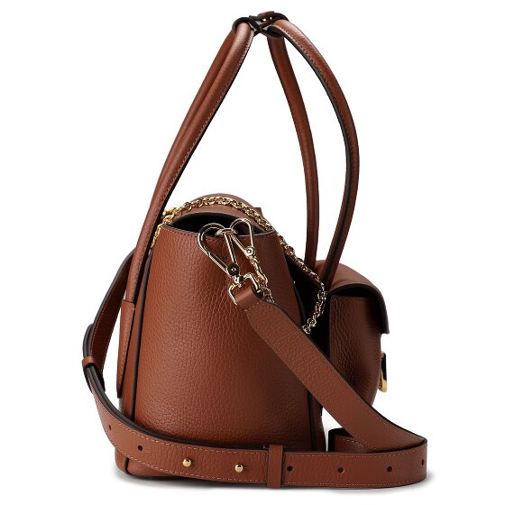 Coccinelle Double Beat Shoulder Bag Genuine Leather 31 cm