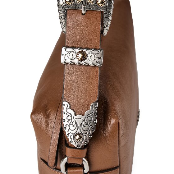 PINKO Bauletto Shoulder Bag Genuine Leather 25 cm