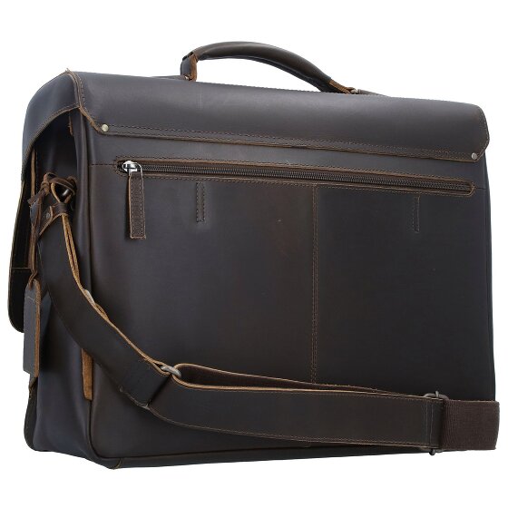 aunts & uncles Hunter Jack Messenger leather 45 cm laptop compartment