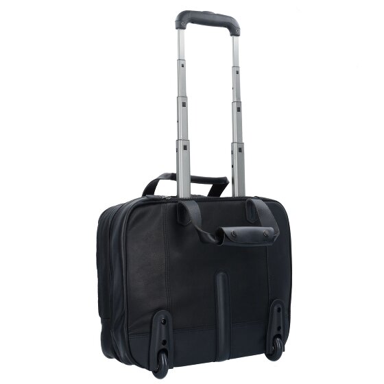 Harold's Ivy Lane 2 wheels Wheeled briefcase Genuine Leather 36 cm Laptop compartment
