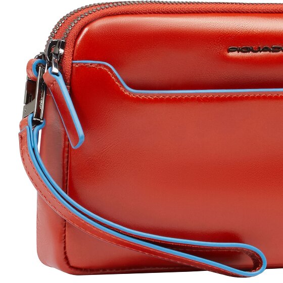 Piquadro Blue Square Clutch purse Genuine Leather 21 cm