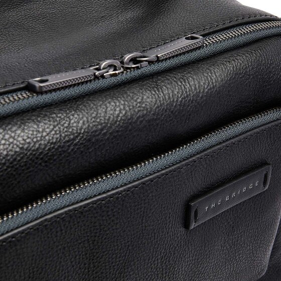 The Bridge Ludovico travel backpack leather 42 cm laptop compartment