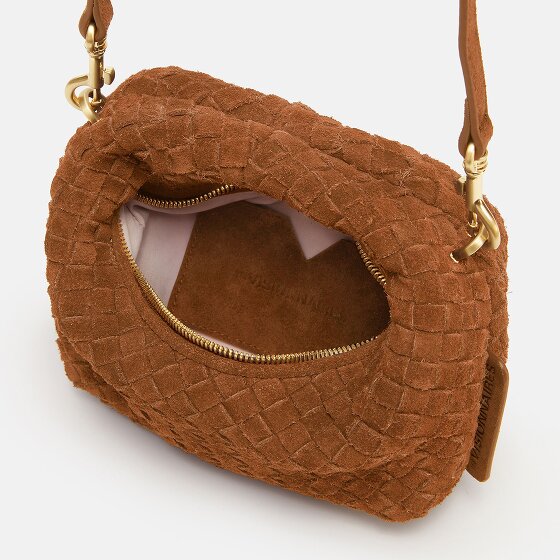 LES VISIONNAIRES Greta Micro weave Handbag Leather 20 cm