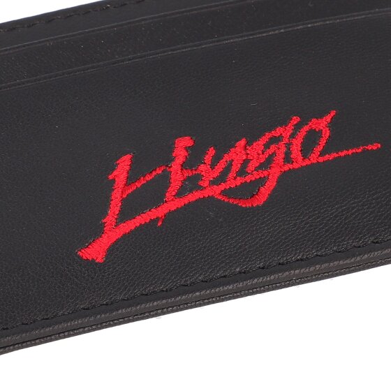 Hugo Handwritten Credit card case Leather 10 cm