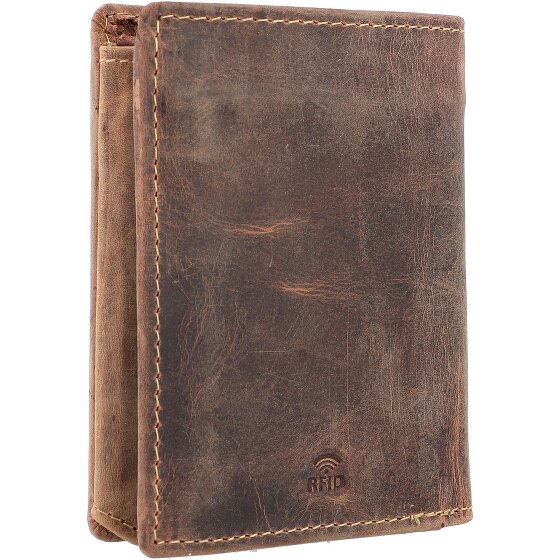 Greenburry Vintage wallet RFID leather 10 cm