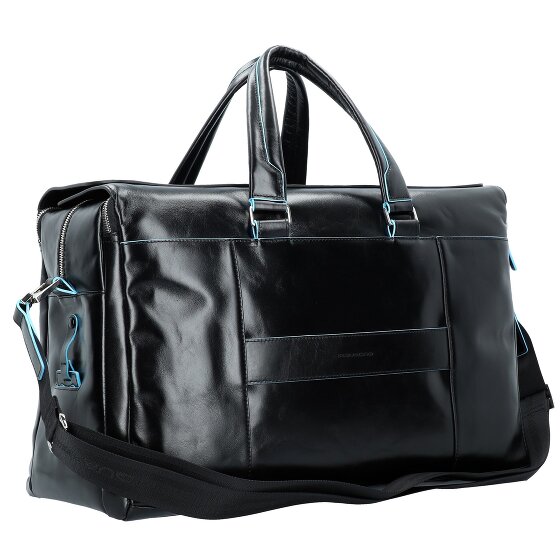 Piquadro Blue Square Weekender travel bag leather 47 cm laptop compartment