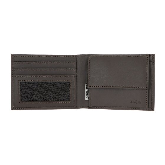 oxmox Leather Wallet RFID protection Genuine Leather 11 cm
