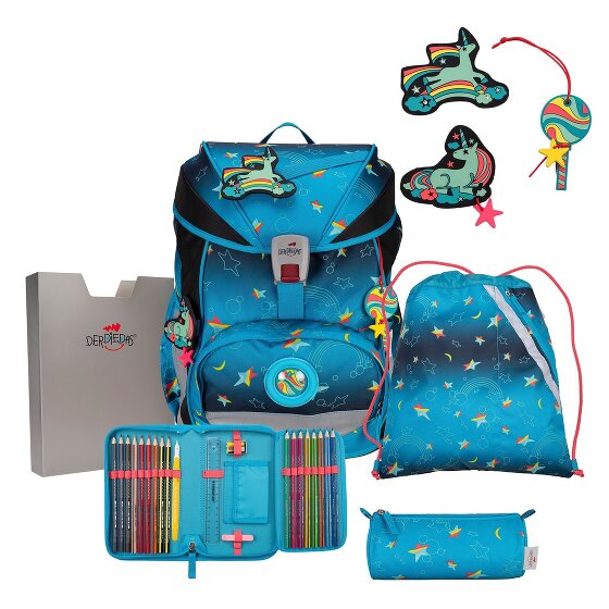 DerDieDas ErgoFlex LED school bag set 5pcs.