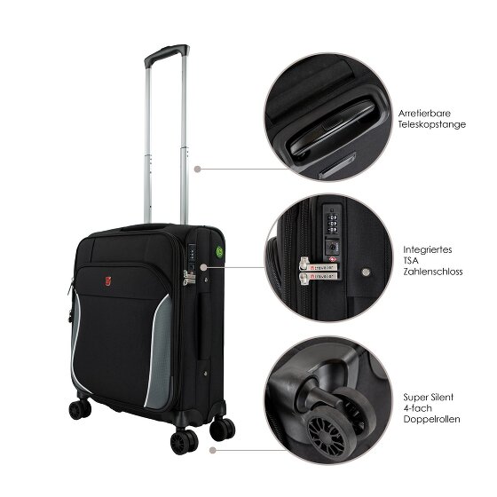 Traveller PROnature 4 Roll Cabin Trolley 54 cm