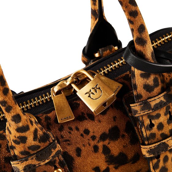 PINKO Bowling Bag Handbag Genuine Leather 29 cm