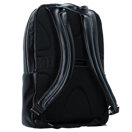 Piquadro Blue Square backpack leather 43 cm laptop compartment