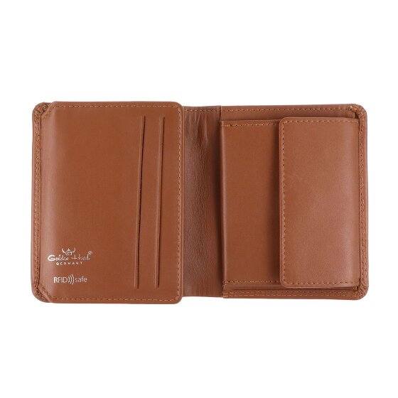 Golden Head Polo Wallet RFID protection Genuine Leather 8.5 cm
