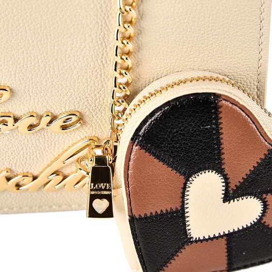 Love Moschino Heart Charm Handbag Genuine Leather 21 cm
