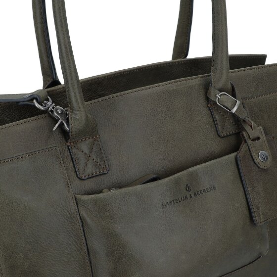 Castelijn & Beerens Carisma shoulder bag RFID leather 38 cm laptop compartment Castelijn & Beerens Carisma shoulder bag RFID leather 38 cm laptop compartment