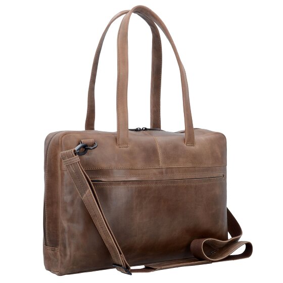 Plevier Pure shoulder bag leather 43 cm laptop compartment