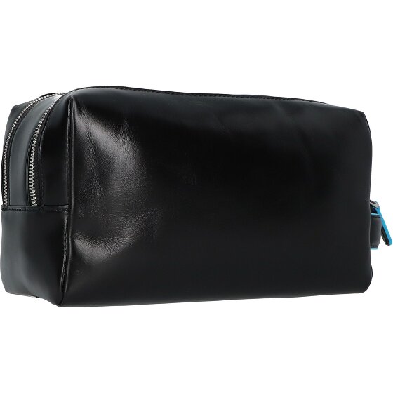 Piquadro Blue Square Toiletry bag Genuine Leather 25 cm