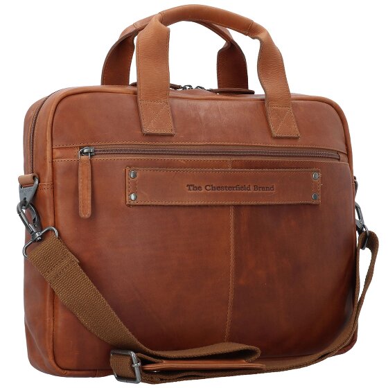 The Chesterfield Brand Wax Pull Up Briefcase Leather 40 cm Laptop compartment