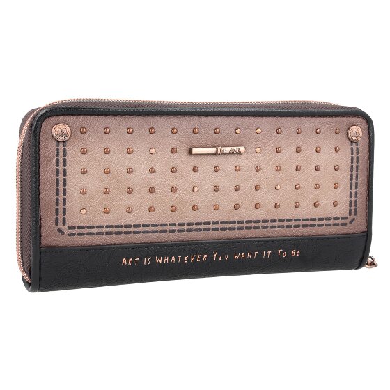 Anekke Shoen Black Wallet RFID protection 21 cm