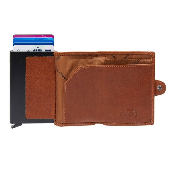 The Chesterfield Brand Albury Credit card case RFID protection Genuine Leather 7 cm