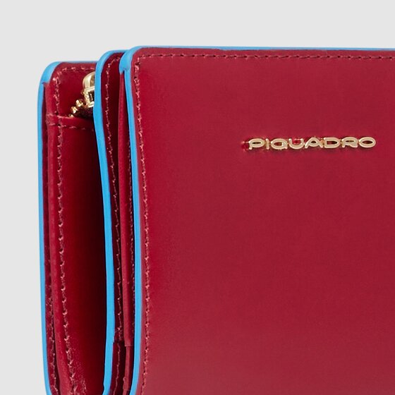 Piquadro Blue Square Wallet RFID protection Leather 11 cm
