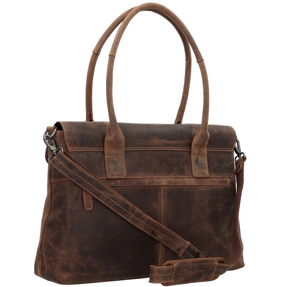 Plevier Retro Lamarr Shoulder Bag Leather 45 cm Laptop compartment