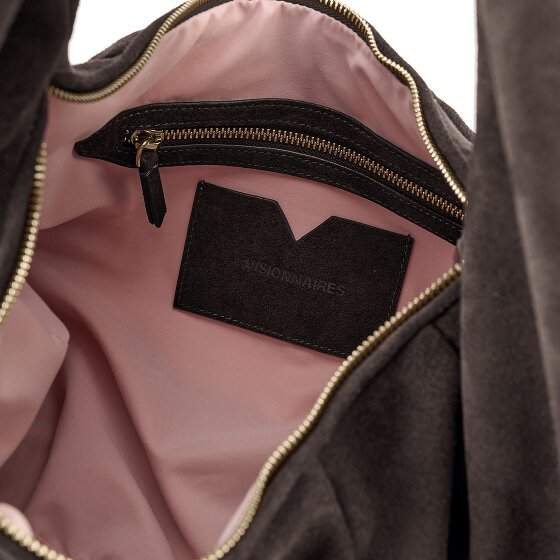 LES VISIONNAIRES Greta Essential Shoulder Bag Genuine Leather 43 cm