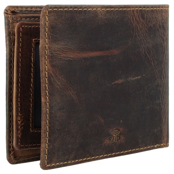Greenburry Vintage wallet RFID leather 12.5 cm