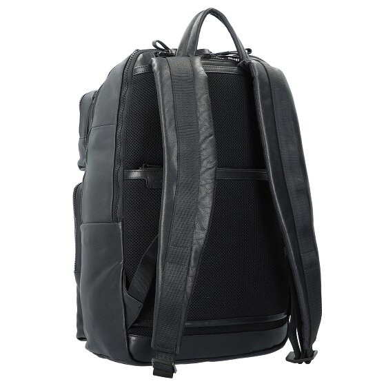 Piquadro Harper backpack leather 48 cm laptop compartment
