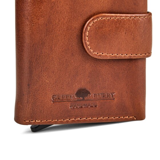 Greenburry Newport Wallet RFID protection Genuine Leather 9.5 cm