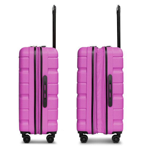 Franky Munich 4.0 4-wheel suitcase set 3-piece with stretch fold