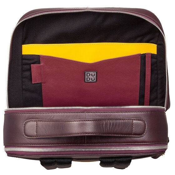 DuDu Backpack leather 40.5 cm laptop compartment