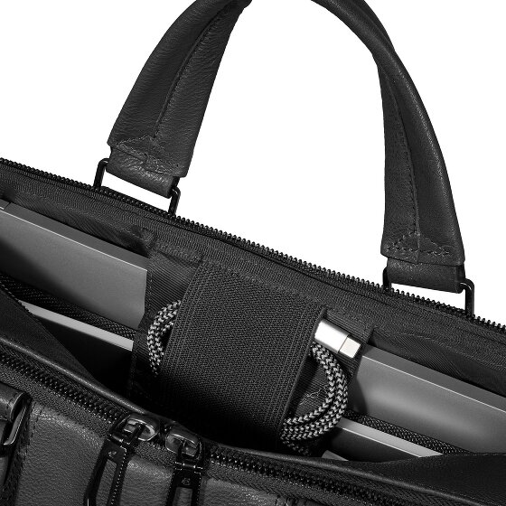 Piquadro Cronus Briefcase Leather 40 cm Laptop compartment