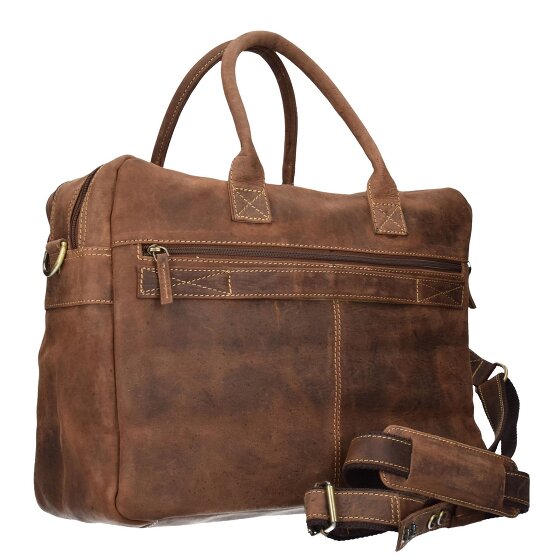Greenburry Vintage briefcase leather 40 cm laptop compartment