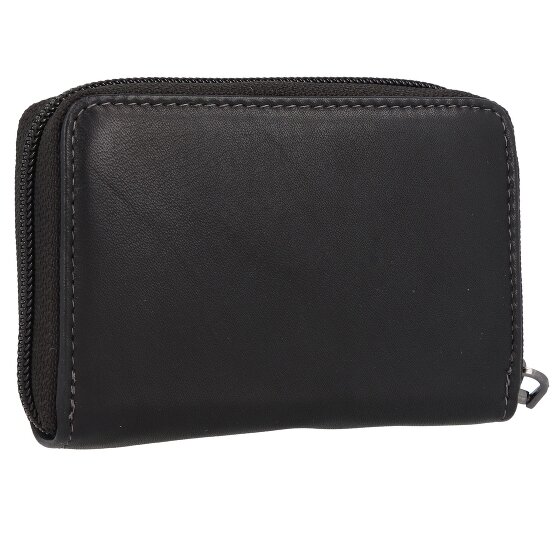 Greenland Nature Black Nappa credit card case RFID leather 11 cm