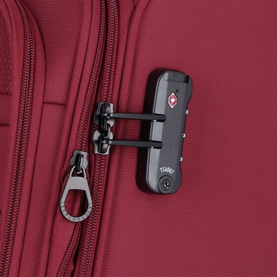 d&n Travel Line 9704 4 wheels Cabin trolley S 55 cm with expansion pleat