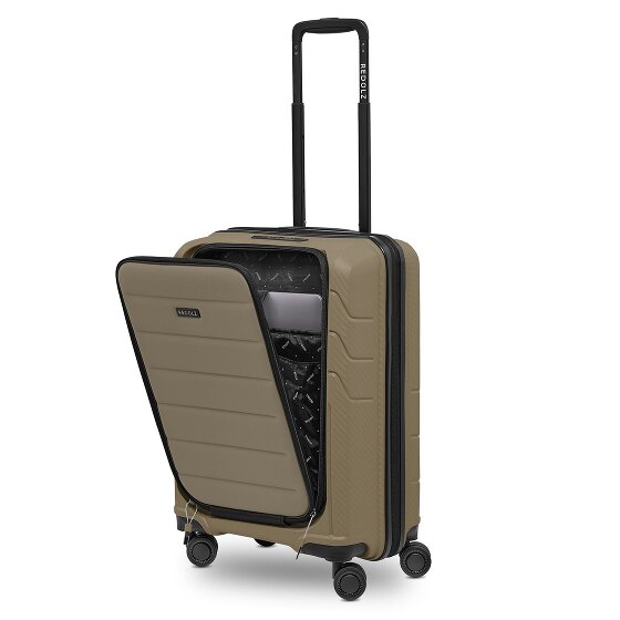 Redolz Essentials 17 4-wheel cabin trolley 55 cm soft-pocket laptop compartment