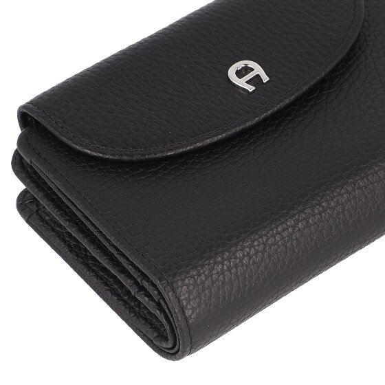 Aigner Wallet RFID protection Genuine Leather 14 cm