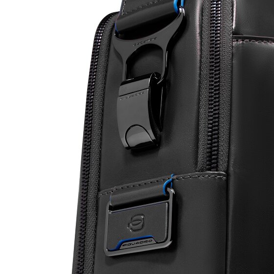 Piquadro Blue Square Briefcase Leather 39 cm Laptop compartment