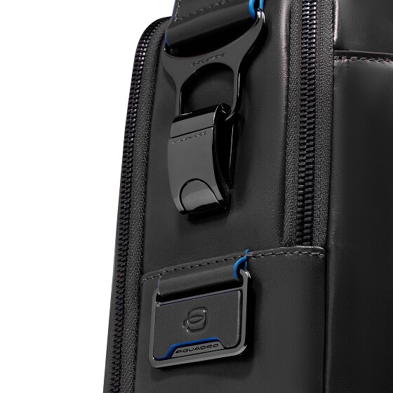 Piquadro Blue Square Briefcase Leather 39 cm Laptop compartment