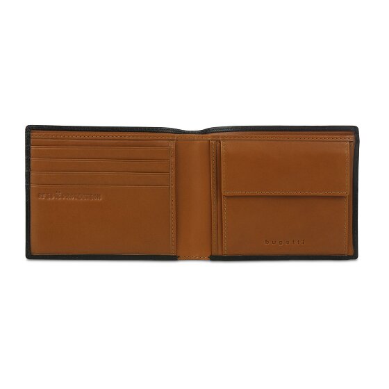 Bugatti Roccia Wallet RFID protection Leather 11 cm