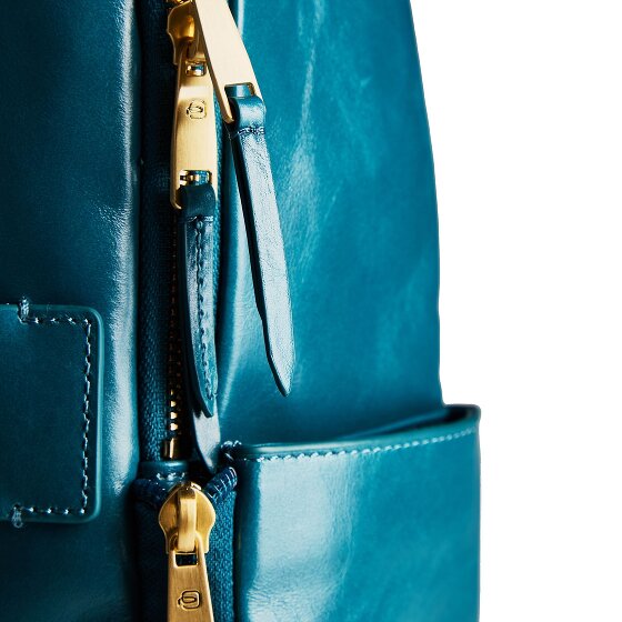 Piquadro Blue Square Daypack RFID protection Leather 37 cm Laptop compartment